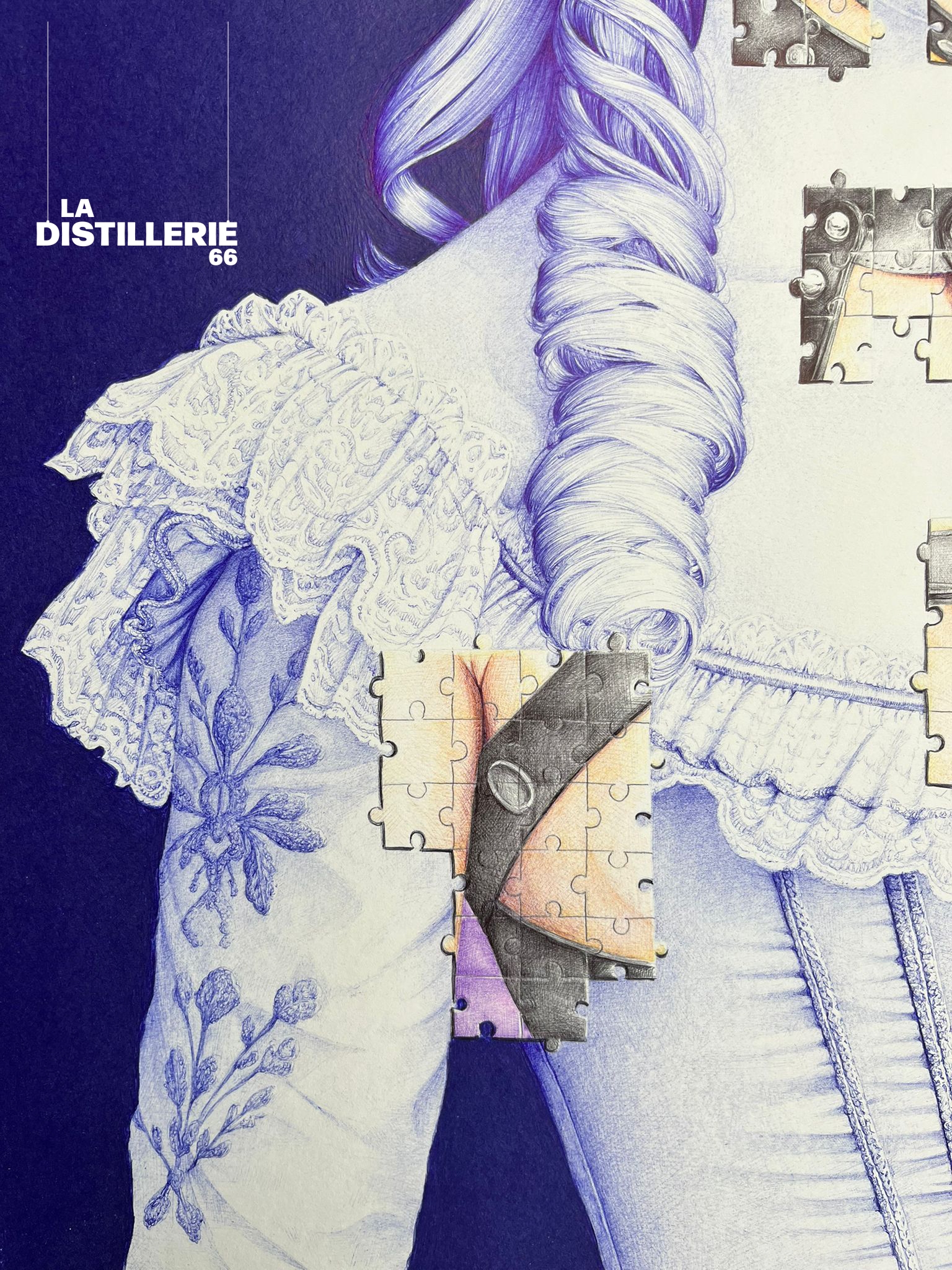 affirmée-Beus-oeuvre-stylo-bic-4.jpg Œuvre contemporaine – Peinture sculpture originale – La Distillerie 66