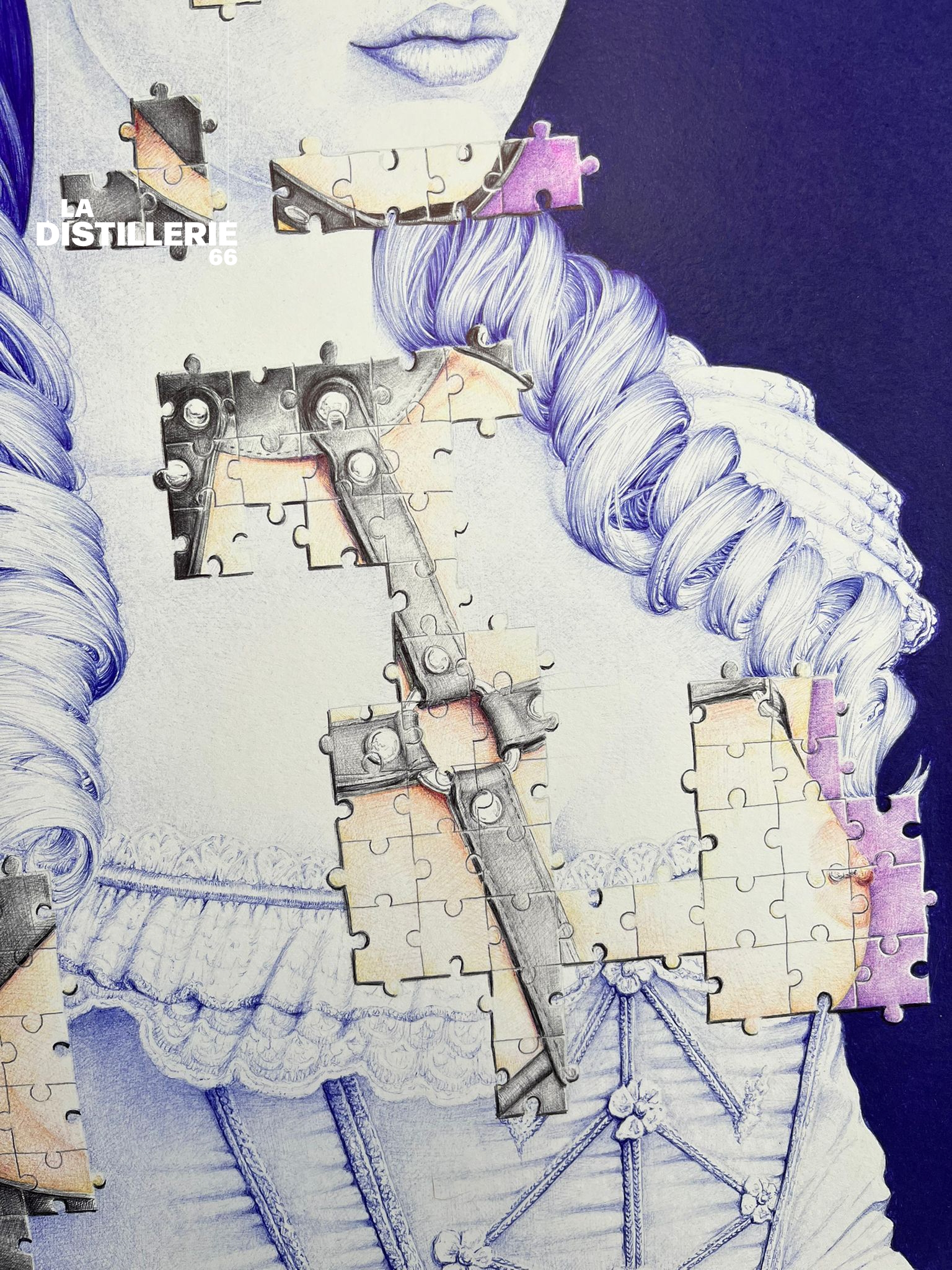 affirmée-Beus-oeuvre-stylo-bic-7.jpg Œuvre contemporaine – Peinture sculpture originale – La Distillerie 66